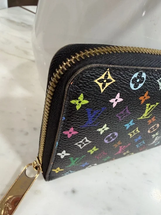 LOUIS VUITTON MONOGRAM MURAKAMI MULTICOLOR LONG ZIPPY WALLET - Picture 5 of 14
